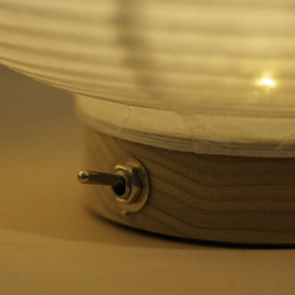 Michiyuki-Tou Maru Circle Paper Lantern - Wireless Japanese Paper Light | OlIO - A New York Based Music & Arts Collective