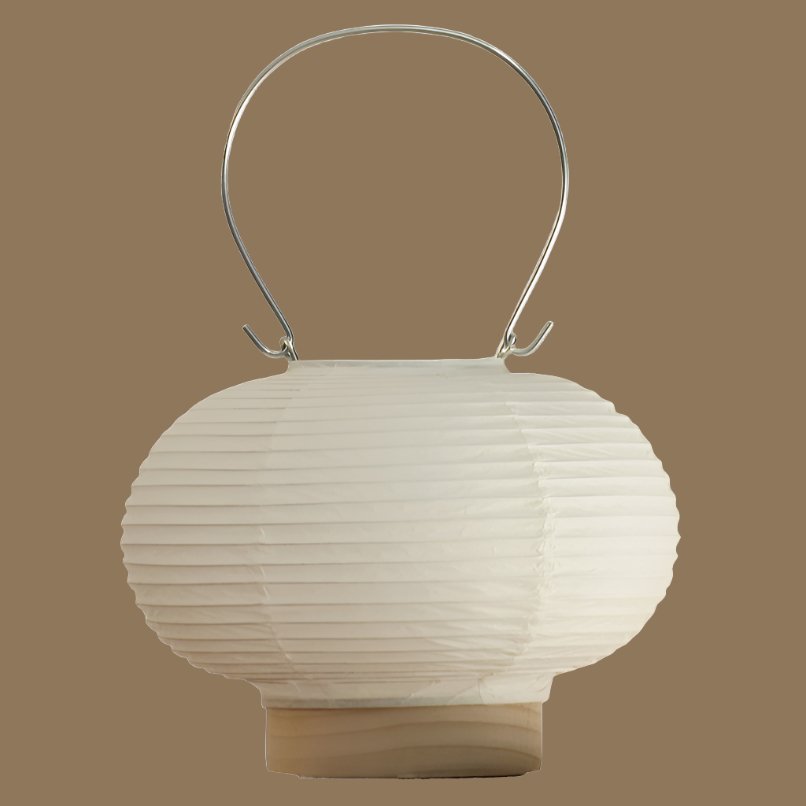 Michiyuki-Tou Maru Circle Paper Lantern - Wireless Japanese Paper Light | OlIO - A New York Based Music & Arts Collective