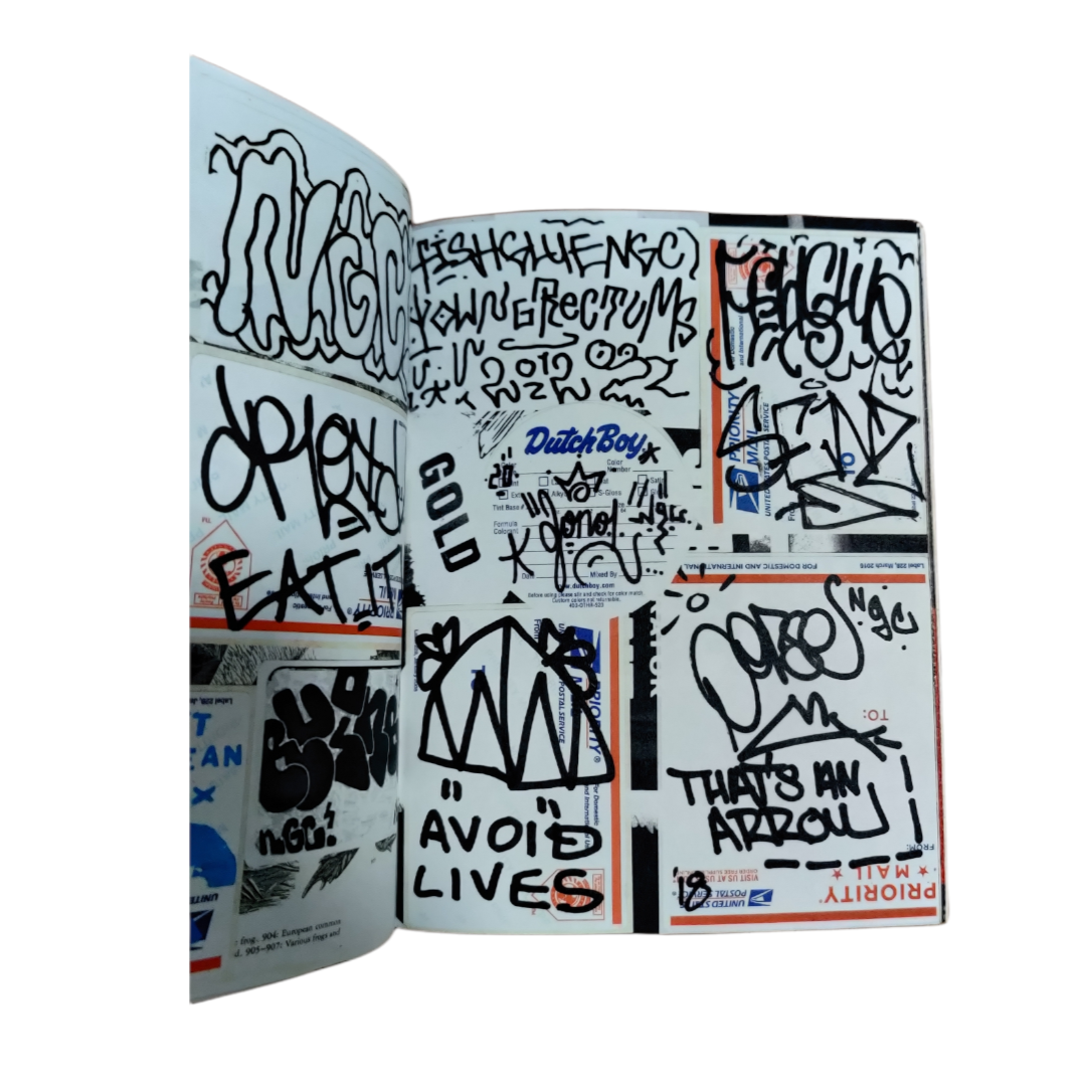 priority mail sticker graffiti