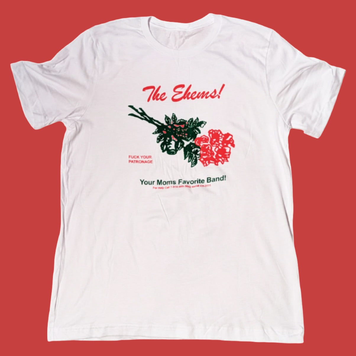 The Ehems "Roses For Your Mom" T-Shirt | OlIO Music & Arts - A New York Based Arts Collective